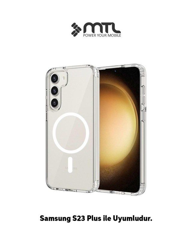 Samsung S23 Plus Şeffaf Magsafe Kılıf Mtl Safe