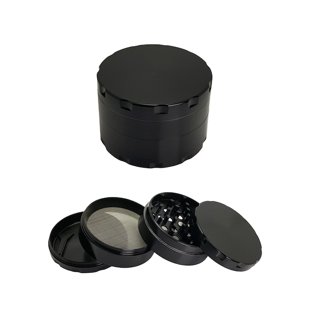 Siyah 55 MM Grinder Alloy Herbal Öğütücüsü Parçalayıcı Rb85sy