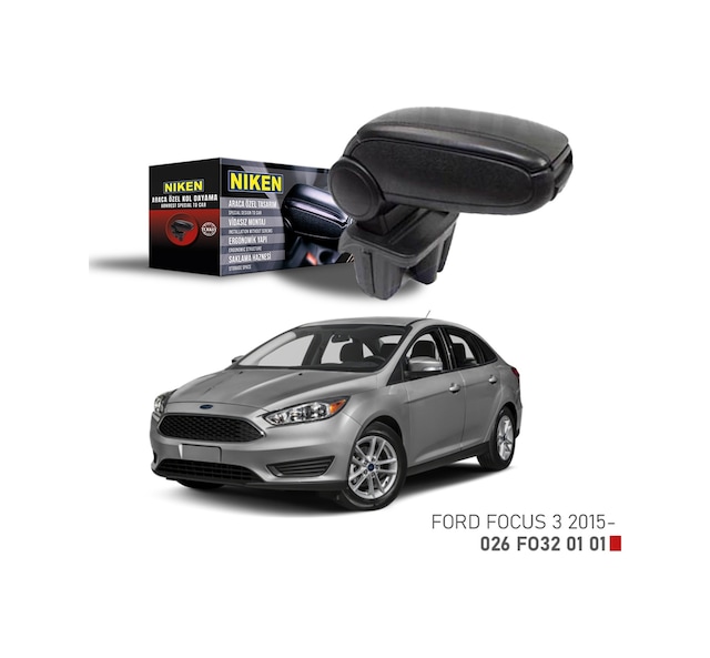 Niken Araca Özel Kolçak Ford Focus Iıı 3 2015 - 2018 Arası Siyah