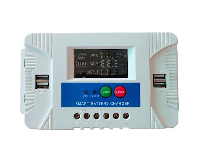 Powermaster Pm-10a 12 Volt - 24 Volt - 10 Amper 4 Usbli Dijital Otomatik Solar Şarj Regülatörü-81175