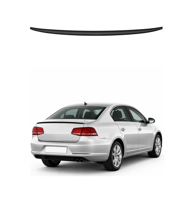 Vw Passat B7 2010-2014 Arası Uyumlu Araca Özel Bagaj Spoileri Piano Siyah 1 Parça