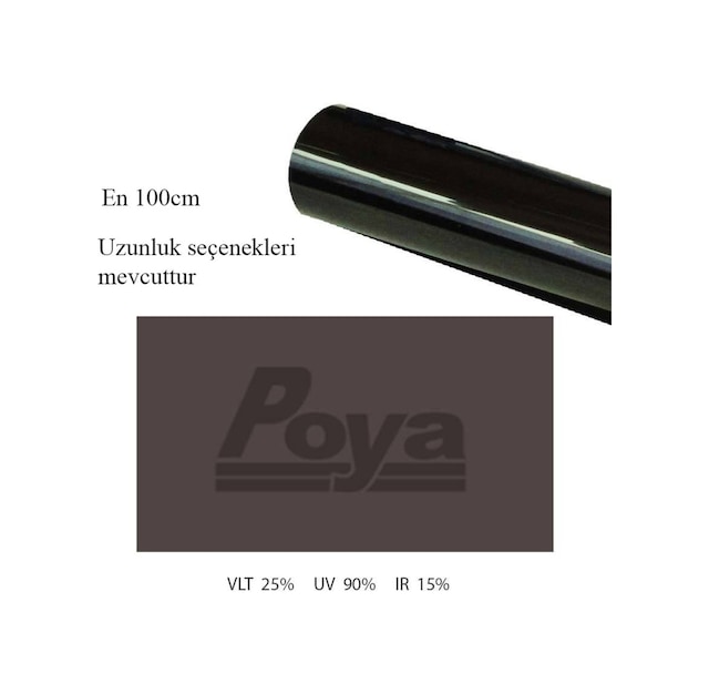 Siyah Cam Filmi 100Cm X 4M - Black %25