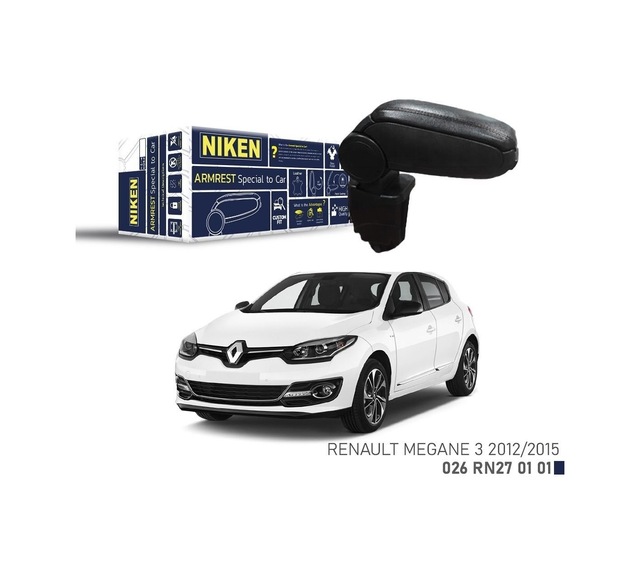 Niken Renault Megane 3 Kol Dayama Kolçak Siyah 2012-2015 Arası Uyumlu