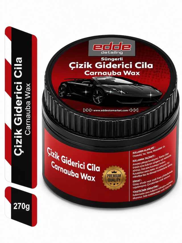 Edde Araba Araç Oto Süngerli Çizik Giderici Cila Oto Detailing