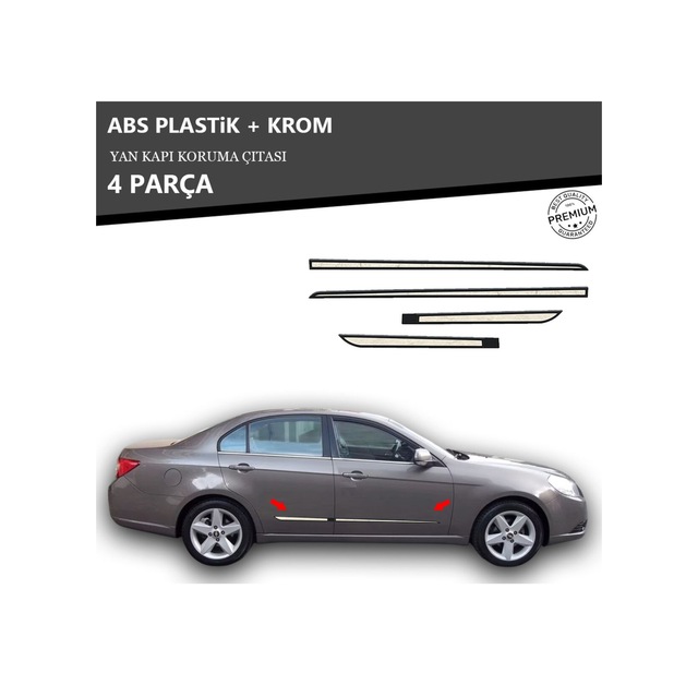 Chevrolet Epica Yan Kapı Koruma Çıtası Plastik + Krom Unvrslppkçt00051