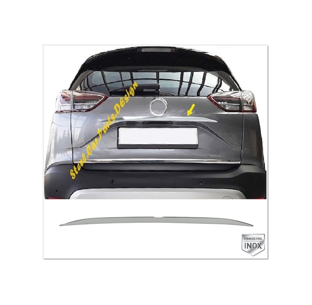Opel Crossland X Krom Bagaj Çıtası 2017-2020 P.Çelik