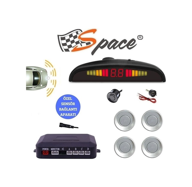Park Sensörü Türkçe Sesli 22 Mm Gri Gupr19-G