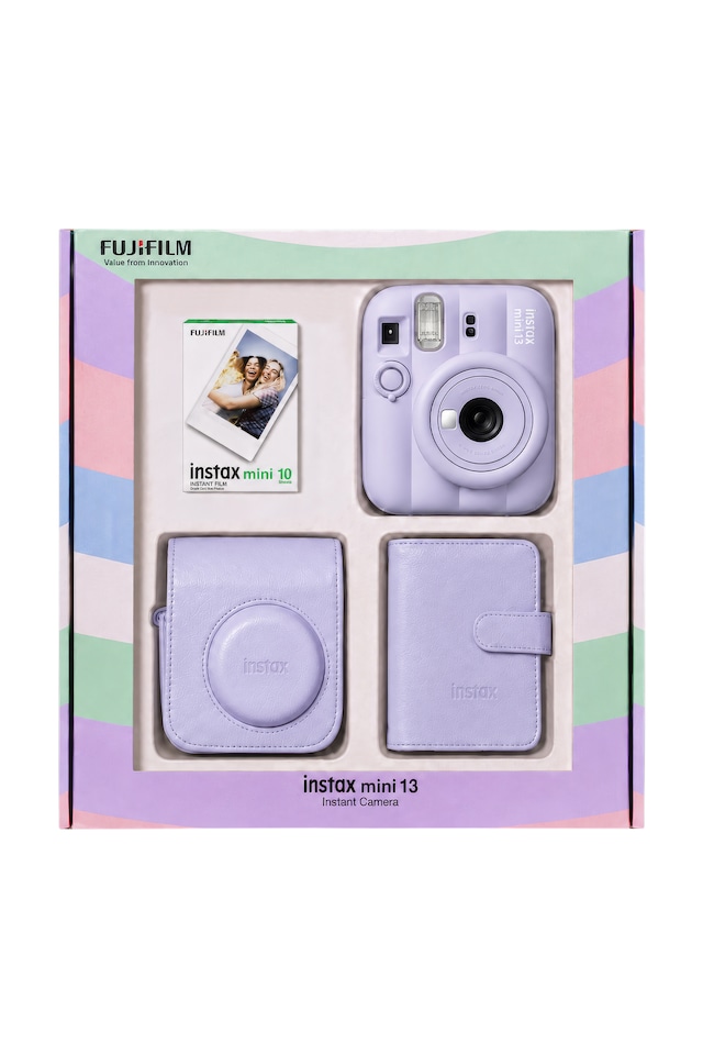 Instax Mini 13 Şipşak Fotoğraf Makinesi + Çanta + Albüm + 10'lu Film Bundle Box