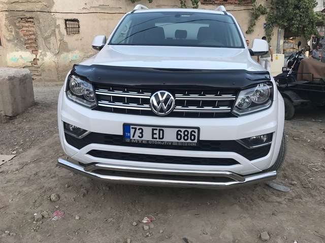 Volkwagen Amarok 2010 Sonrası Kaput Rüzgarlığı Parlak Siyah