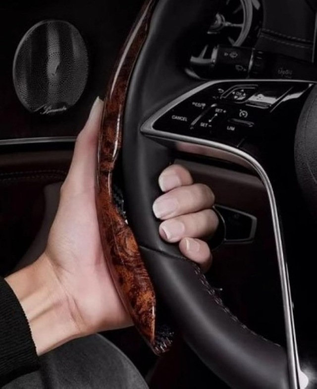 Ahşap Desenli Karbon Fiber Direksiyon Simidi Koruma Kılıfı 2'li Set Kaymaz Dayanıklı Şık Ve Ergonomik Araç Direksiyon Kılıfı Gri