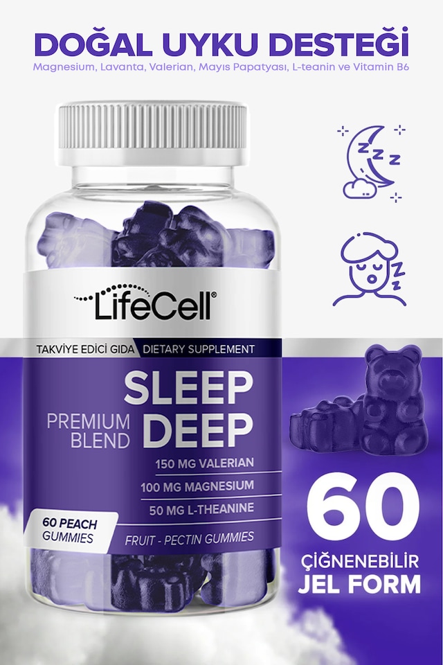 Sleep Deep Stressiz ve Derin Uyku İçin Kompleks Takviye Edici Gıda