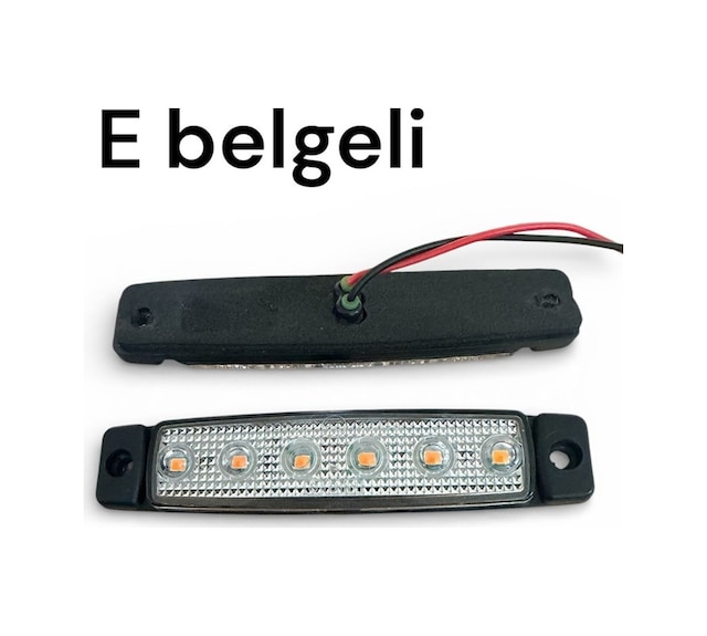 Demmon Parmak Lamba 6 Ledli Sanel Tip E Belgeli Turuncu