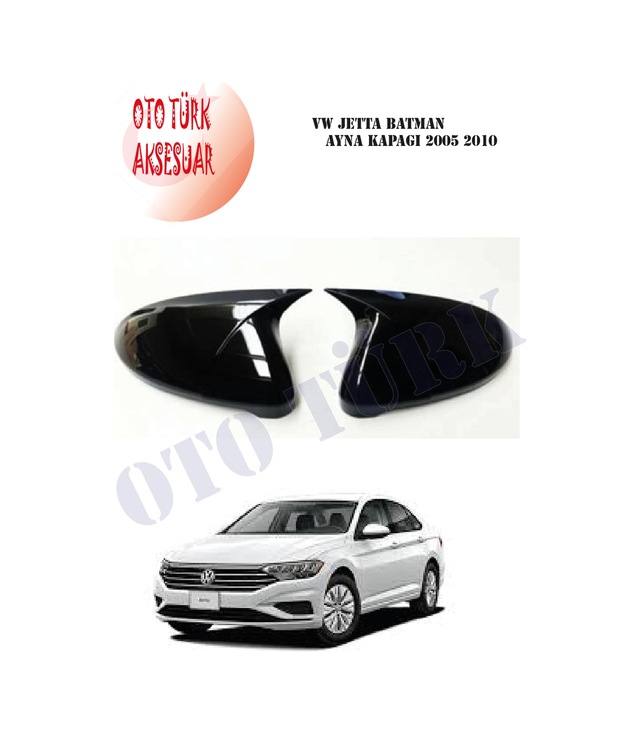 Vw Jetta Yarasa Batman Ayna Kapağı 2005 2010 Piano Black