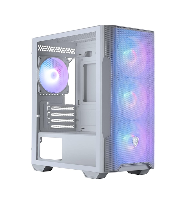 MSI MAG FORGE M100R Mid Tower mATX White Tempered Glass
