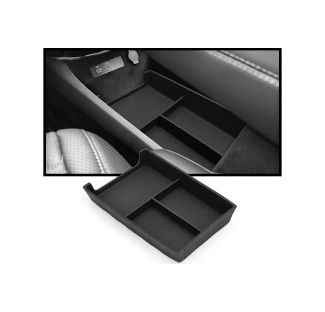 Red Lion Parts Byd Seallion 7 Uyumlu Orta Konsol Altı Esnek Silikon Saklama Kutusu Organizer