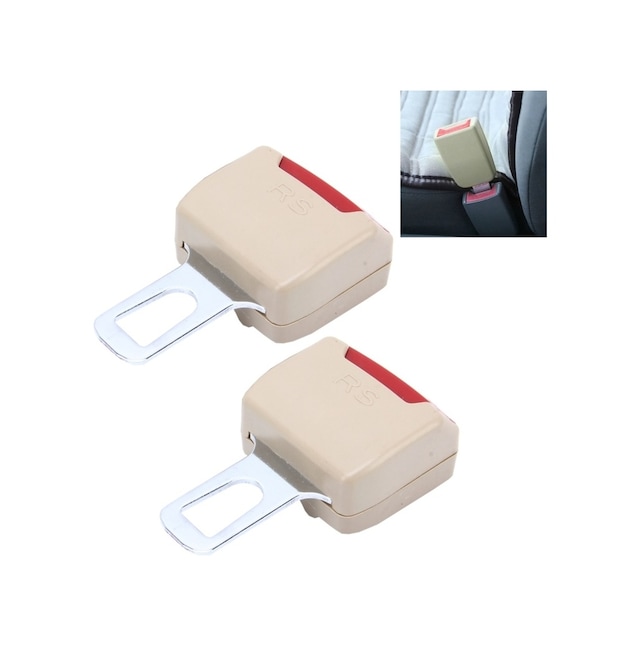 2 Adet Rs-01 Universal Araç Emniyet Kemeri Uzatma Tokası Haki