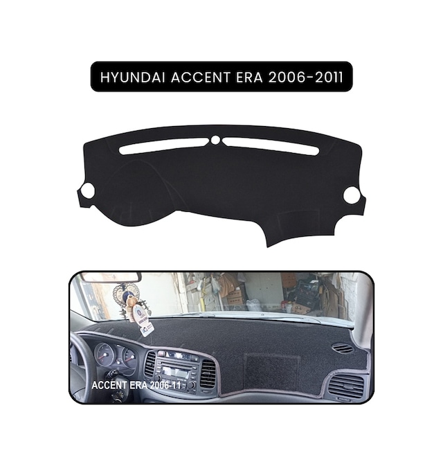 Hyundai Accent Era 2006-2011torpido Koruma Halısı Siyah Kenar