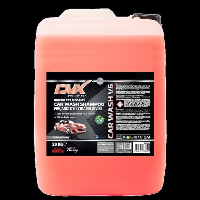 Divortex Car Wash V6 Fırçasız Oto Yıkama Köpüğü 20 Kg.
