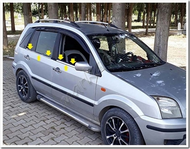 Db Chrome Ford Fusion Cam Çıtası Nikelajı 2002-2012 4 Parça P.çel