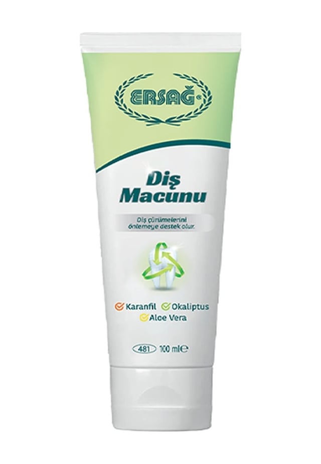 Ersağ Karanfil - Okaliptüs - Aloe Vera Diş Macunu 3 x 100 ML
