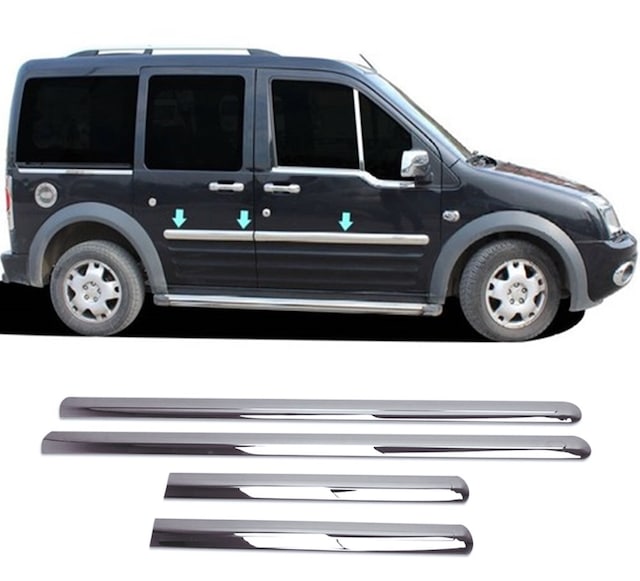 Ford Connect Krom Yan Kapı Çıtası 4 Kapı 2002-2013 Kısa Şase