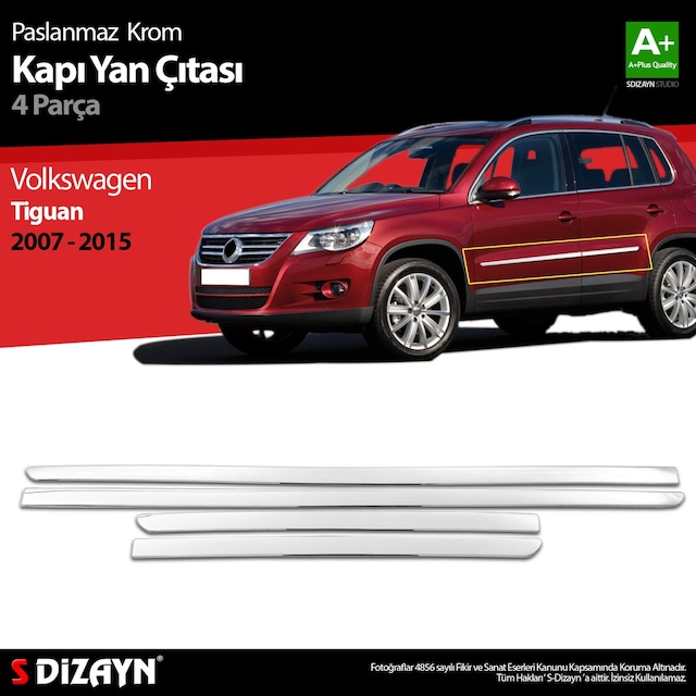 S-dizayn Vw Tiguan Krom Kapı Yan Çıtası 2007-2015