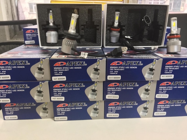 H7 Apexi 10800 Lümen Şimşek Etkili Beyaz Apexi Led Zenon N11.44961