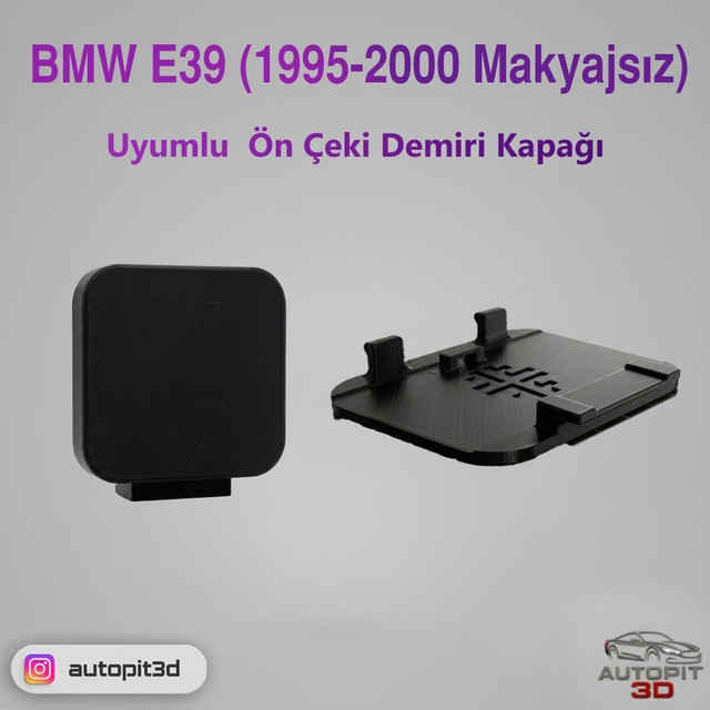 Bmw E39 1995-2000 Makyajsız Uyumlu Ön Tampon Çeki Demiri Kapağı