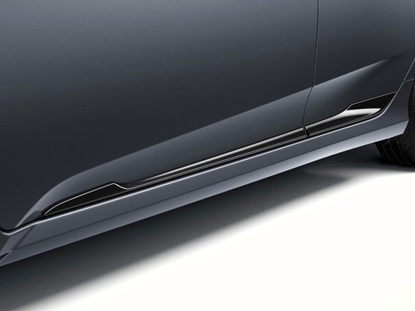 Honda Civic Fc5 Uyumlu Kapı Alt Çıtası Siyah Geniş Model 2016