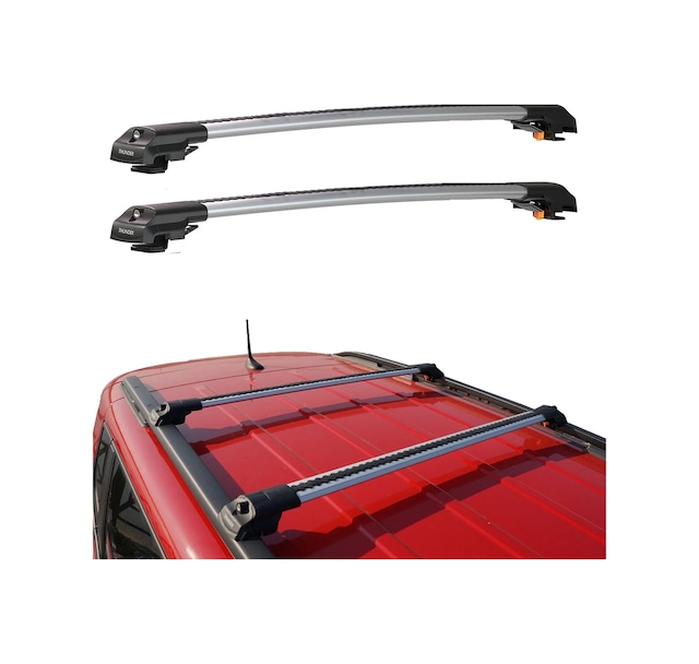 Ford Kuga 2013-2019 Thunder Carrier Gri Kilitli Ara Atkı Cross Bar Taşıyıcı Tavan Barı