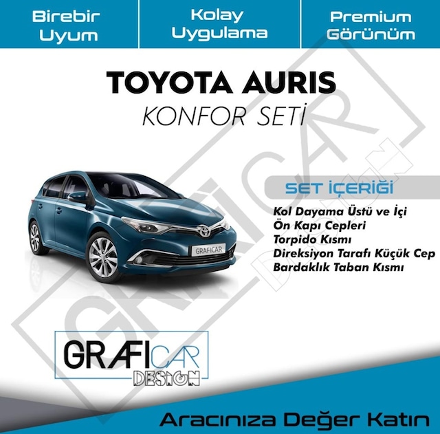 Toyota Uyumlu Auris Konfor Seti - Araç Içi Ses Kumaş Kaplama