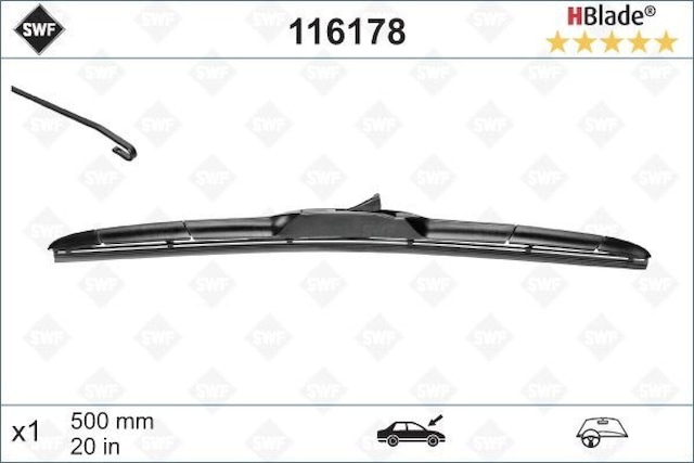 Silecek - 279 - Swf 50cm X1 Dıscovery Sport 15 Rangerover Sport Toyota Landcruıser 09 - Spt-gld - Kıa Sorento