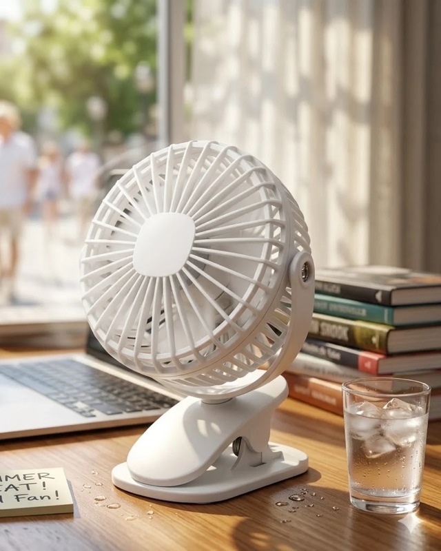 Ers Şarjda Ve Fişte Çalışabilen Portatif Mini Fan