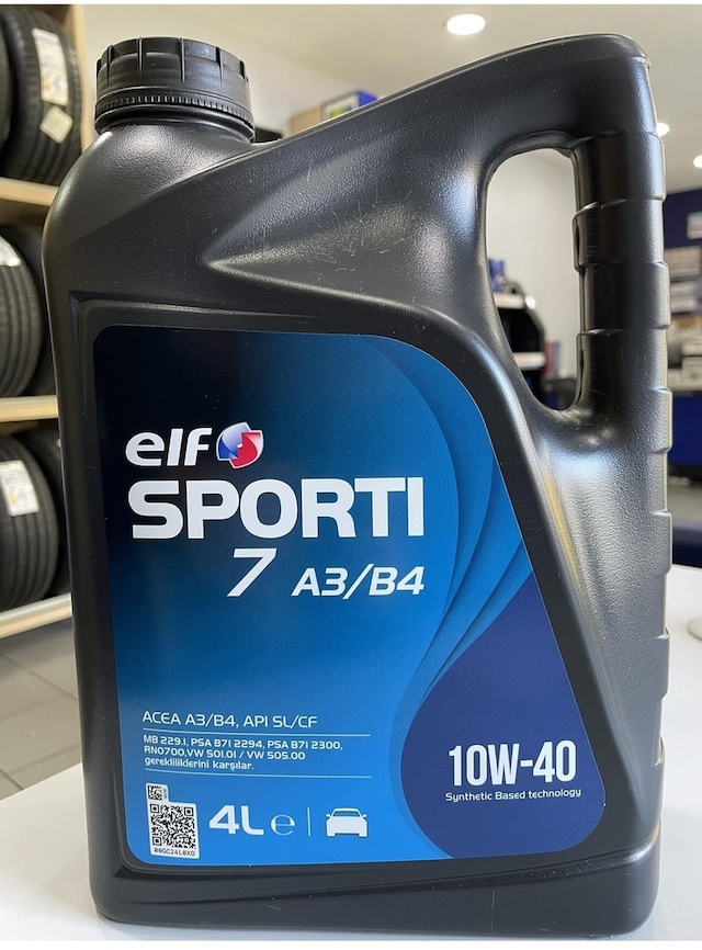 Elf 10W40 Sportı 7 A3/B4 4Lt 2022 Üretim