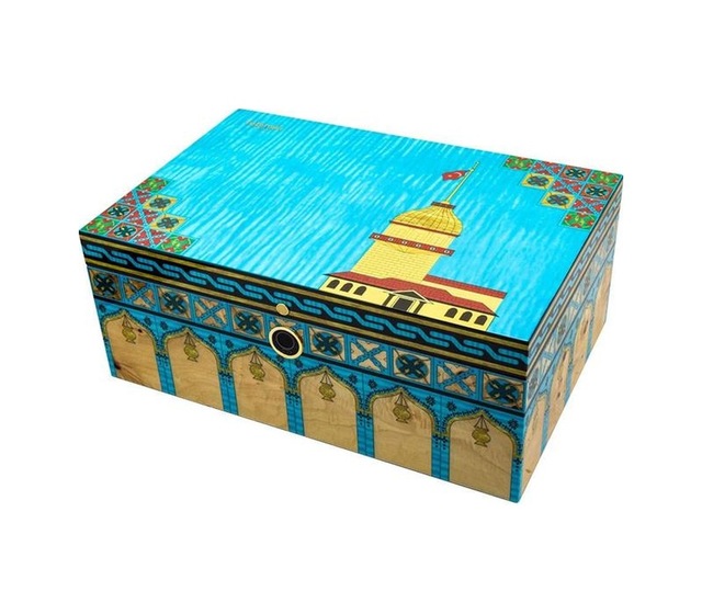 Lubinski Limited Edt.türkiye Özel Seri Puro Kutusu Humidor Parmakizi Kilitli 100s Lb-015