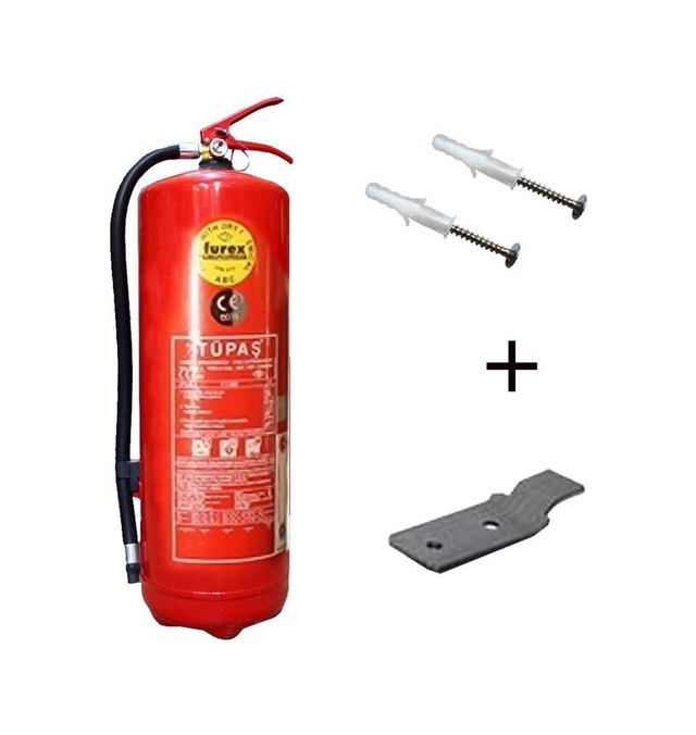 6kg Yangın Tüpü, Askı Aparatı, Dübel Vida 3lü Set - 129974550