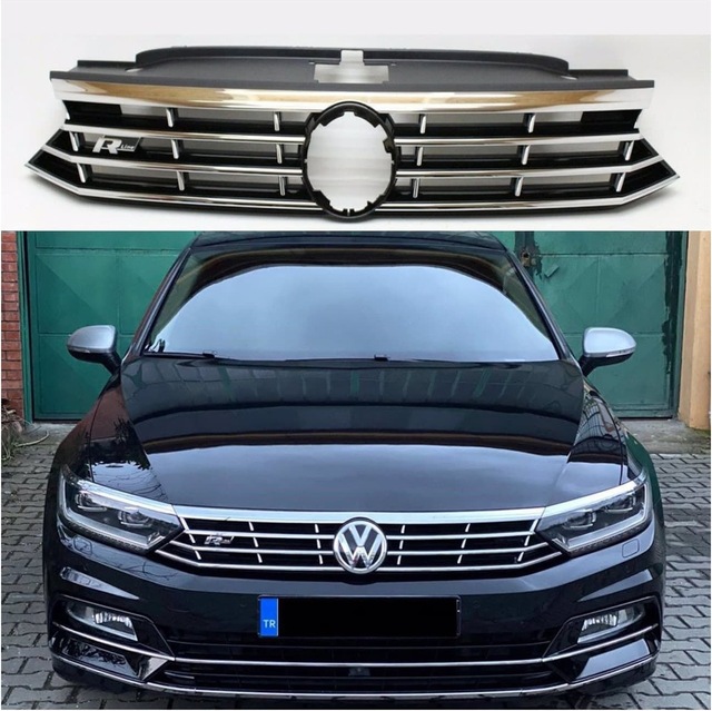 Autogp Vw Passat B8 Rline Ön Panjur Izgara Seti 2015+ Agp-230228
