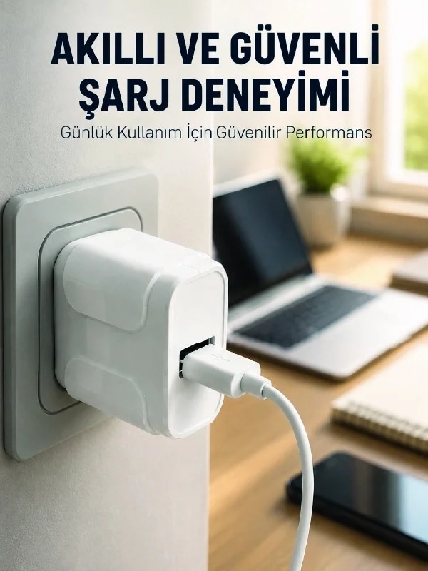 Ers Pratik Ve Kompakt Tasarımlı 12w Usb Telefon Şarj Adaptörü