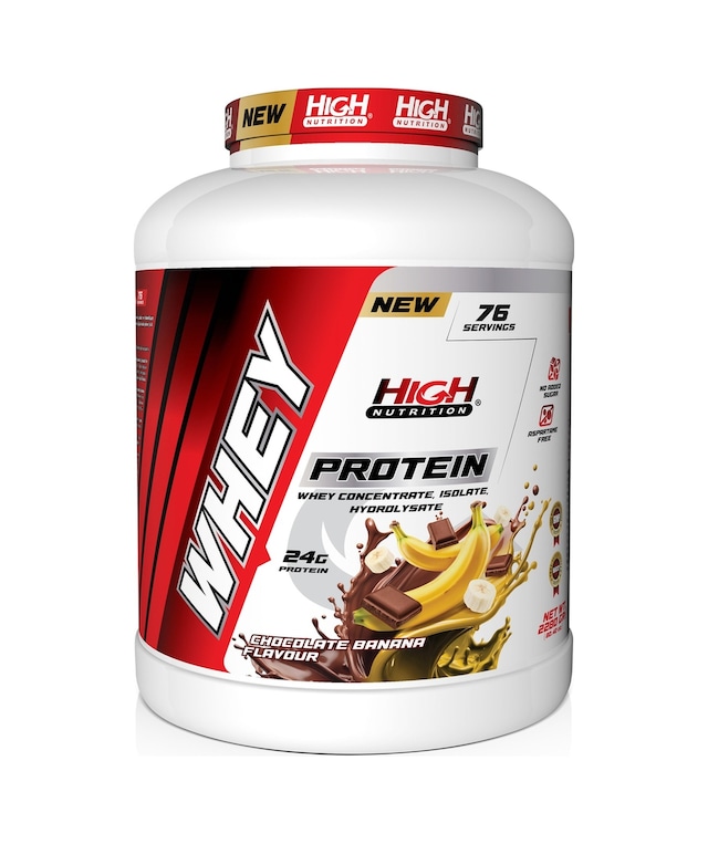 Protein Tozu 2280 Gr Çikolata Muz Aromalı Whey Protein 24 Gram Protein 76 Servis