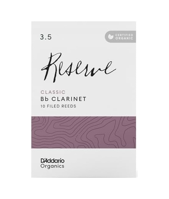 Organik Klasik Bb Klarnet Yaprakları - Klarnet İçin Boru Yaprakları - İlk Ve Tek Organik Kamış Borusu - 3,5 Kalınlık, 10 Paket