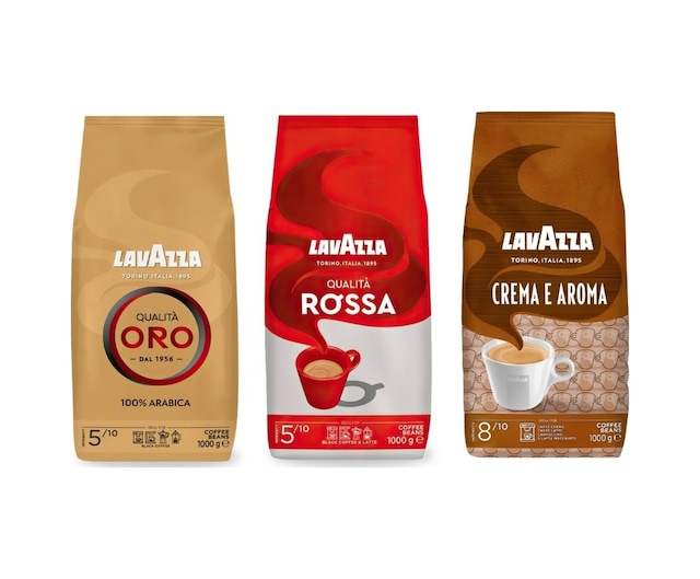 Qualita Oro 1kg + Qualita Rossa 1kg + Crema E Aroma 1kg 3'lü Çekirdek Kahve Seti 3kg 1 Lavazza Qualita Oro 1kg + Qualita Rossa 1kg + Crema E Aroma 1kg 3'lü Çekirdek Kahve Seti 3kg Çekirdek Kahve