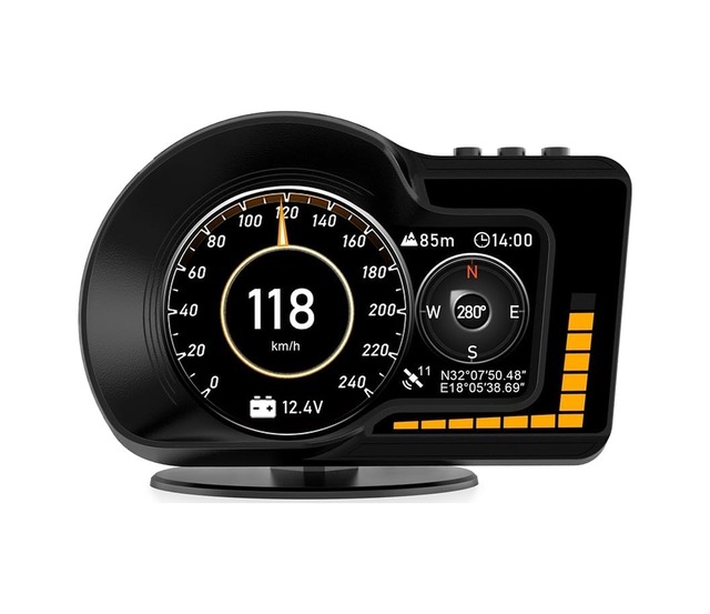 Tr F15 Hud Obd Obd2 Dijital Kilometre Rpm Su Sıcaklığı Basınç Hararet Araç Veri Ekranı Head Up Display