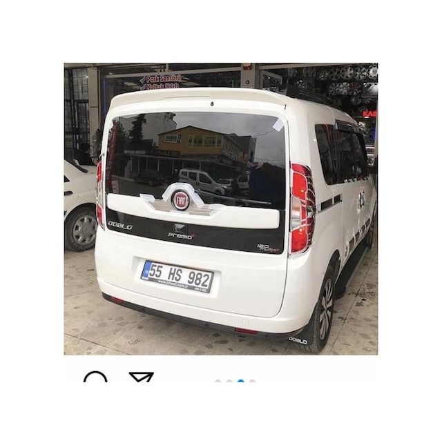 Fiat Doblo 2010-2020 Beyaz Spoiler
