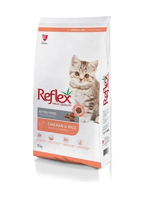Reflex Tavuklu ve Pirinçli Yavru Kedi Maması 15  KG