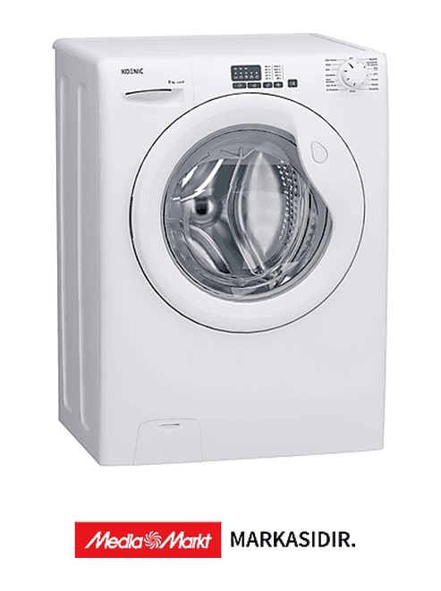 Koenic KWM 8115 B INV B 8 KG 1200 Devir Çamaşır Makinesi Beyaz