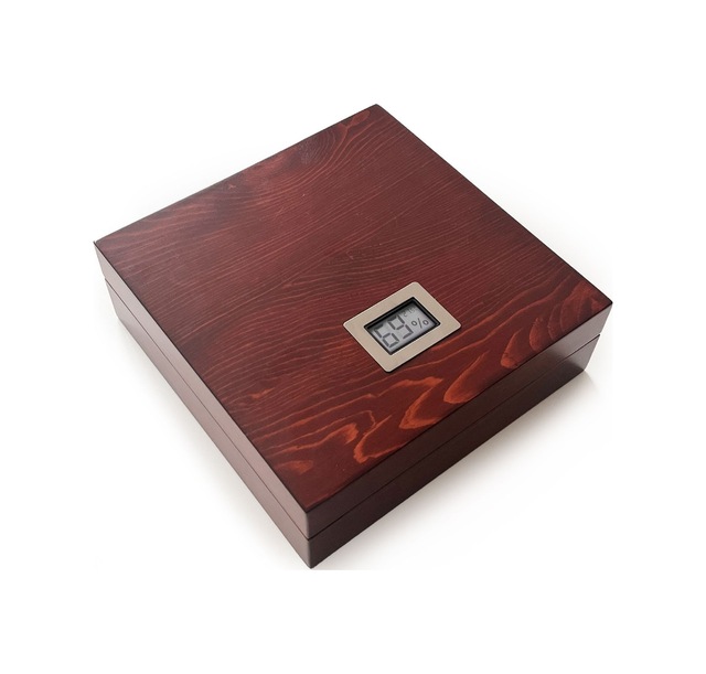 Mezmob Masif Yerli Sedir Ağacı Humidor Puro Kutusu Küçük Boy