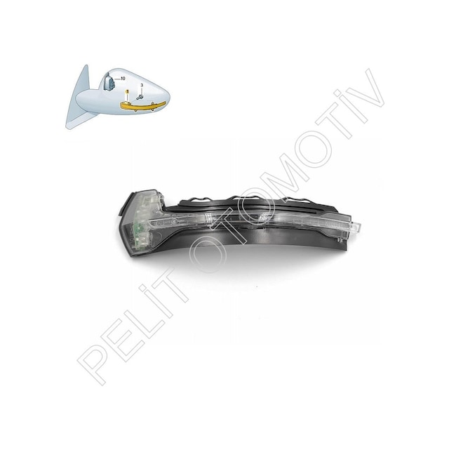Audi A3 Sol Ayna Sinyali 8v0949101b 2013 - 2021