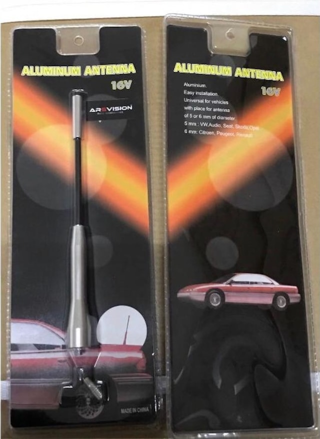 Ars-Tuning Oto Araç Anten Gümüş Gri Alüminyum Anten Çubuğu Spor Model