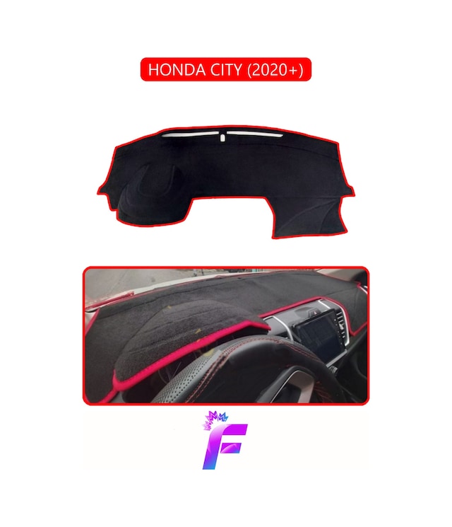 Honda Cıty 2020+ Uyumlu Torpido Örtüsü Yansıma Önleyici Kolay Montaj Tam Koruma F45 Torpido Halısı