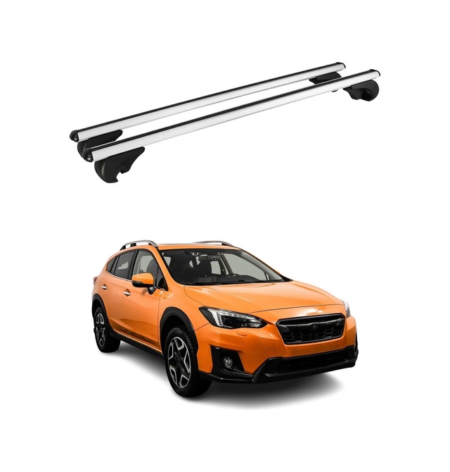 Subaru Xv I 2012-2017 Arası Uyumlu Port Bagaj Taşıyıcı Ara Atkı Alüminyum Gümüş 2 Parça